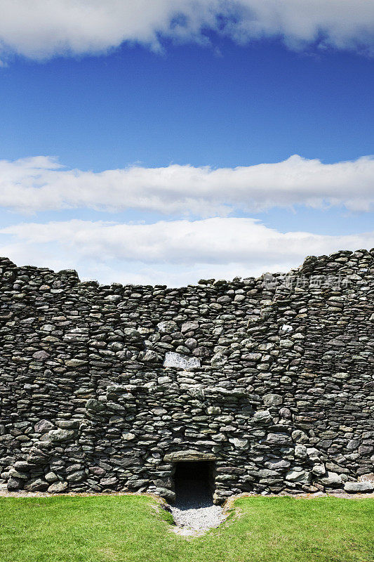 Staigue Stone Ringfort内部在凯利县，爱尔兰。